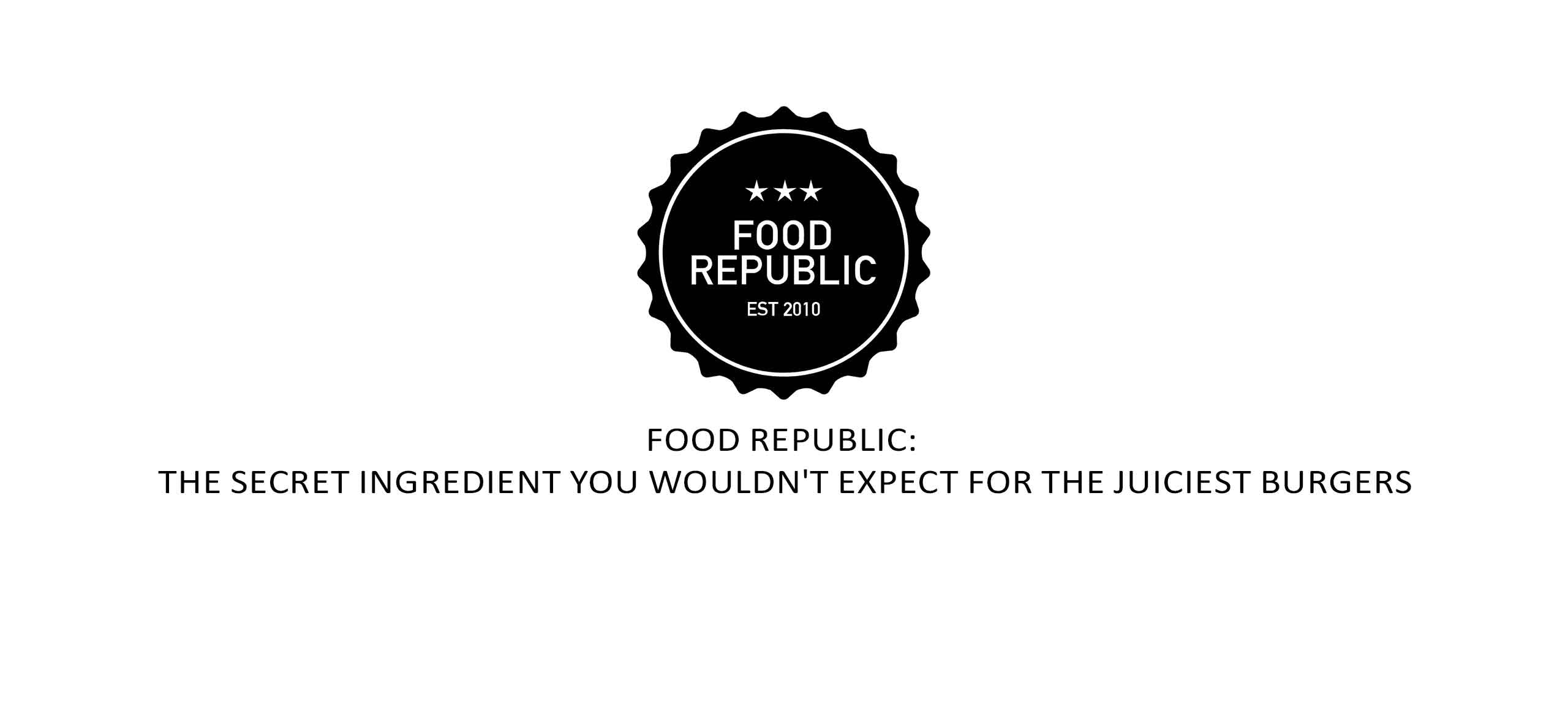 Food Republic logo with three stars above text 
