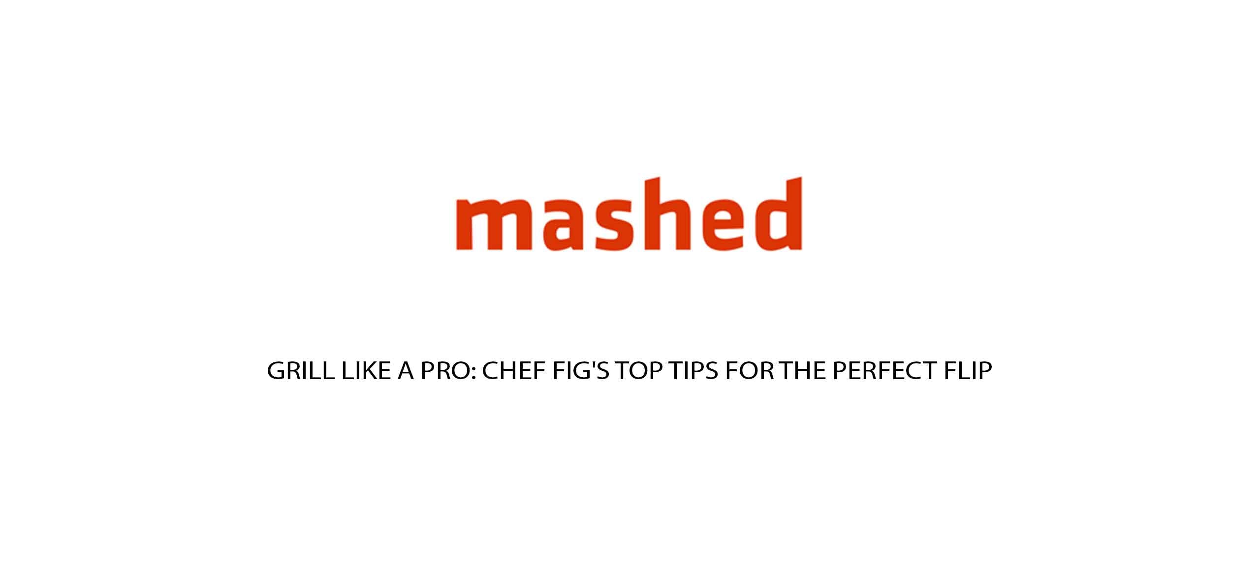 Mashed logo above article headline 
