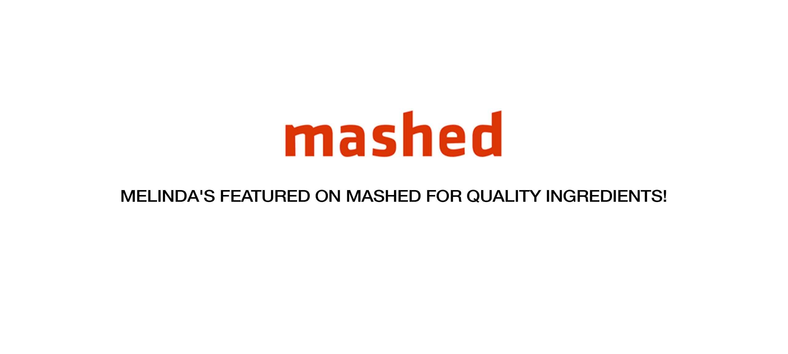Mashed logo in red text on white background with caption 
