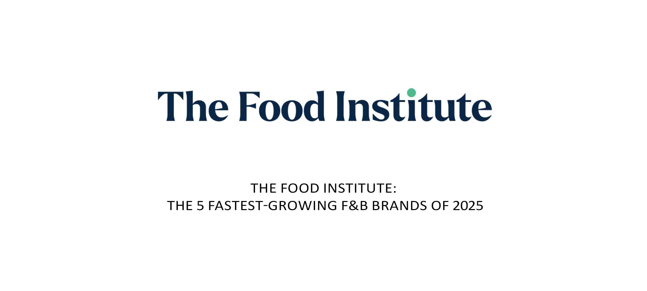 The Food Institute logo with article title 