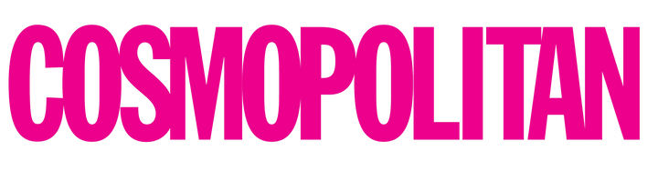 Cosmopolitan magazine logo in bright pink letters