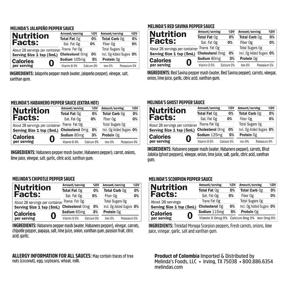 Nutrition Facts. Servings: About 28 servings per container. Serving size: 1 tsp (5mL). Calories 0. Total Fat 0g (0% DV). Saturated Fat 0g (0% DV). Trans Fat 0g. Cholesterol 0mg (0% DV). Sodium 105mg (5% DV). Total Carbohydrate 0g (0% DV). Dietary Fiber 0g (0% DV). Total Sugars 0g. Includes 0g Added Sugars (0% DV). Protein 0g. Vitamin D 0%. Calcium 0%. Iron 0%. Potassium 0%.

Nutrition Facts. Servings: About 28 servings per container. Serving size: 1 tsp (5mL). Calories 0. Total Fat 0g (0% DV). Saturated ...